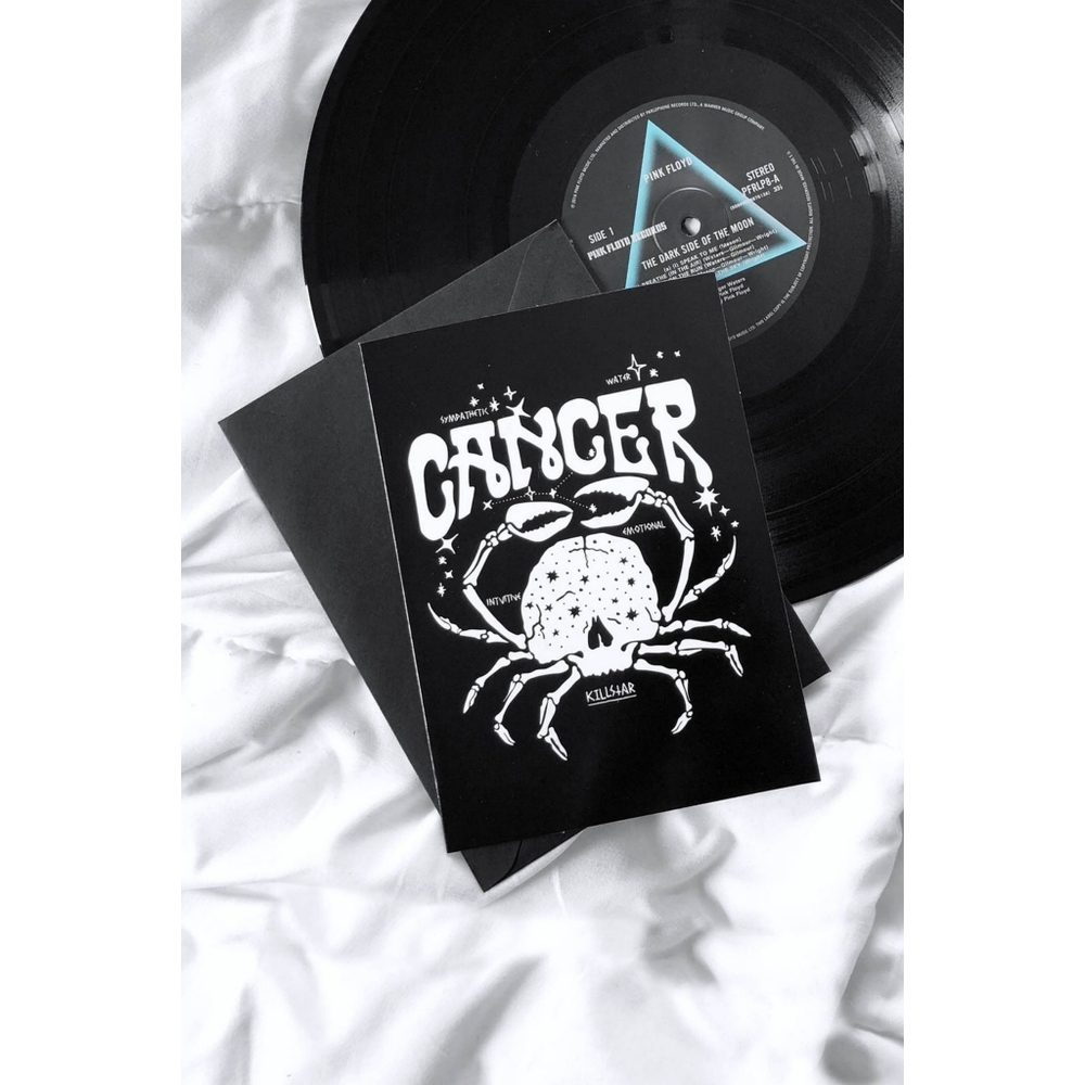 Killstar Cancer Greeting Card NEW